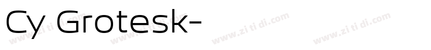 Cy Grotesk字体转换